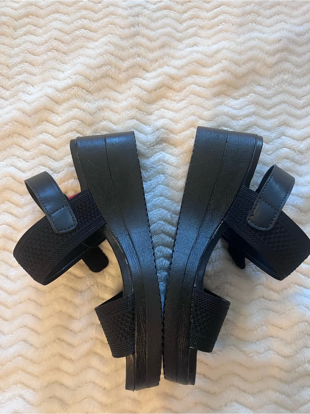 Malu Women's Black Platform Sandals Size 7